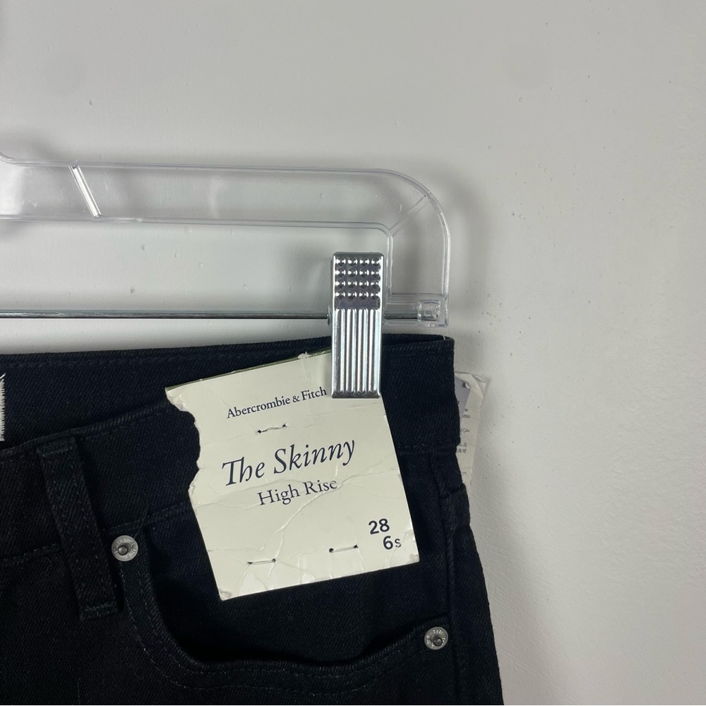 Abercrombie & Fitch The Skinny High Rise Black Size 28 Short - Picture 5 of 9